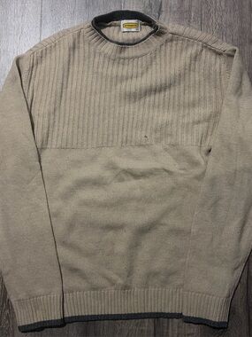 Vintage Intermezzo Beige Ribbed Knit Sweater